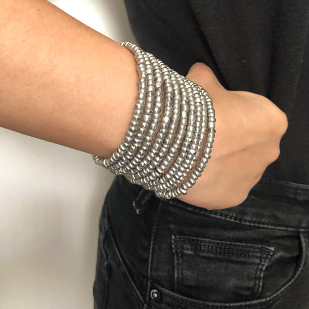 Malaika-bracciale-argento-rotonde-1